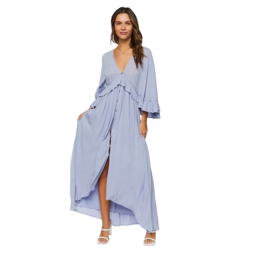 Forever 21 Light Blue Maxi Dress